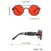 Bold cyberpunk red sunglasses - SunglassesMart