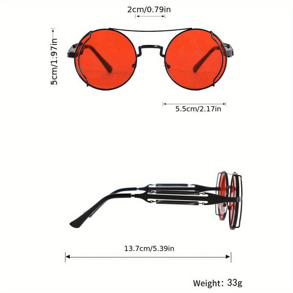 Bold cyberpunk red sunglasses - SunglassesMart