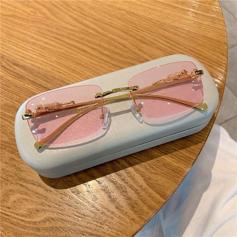 Buy Designer Rimless Cheetah Sunglasses For Men-SunglassesMart