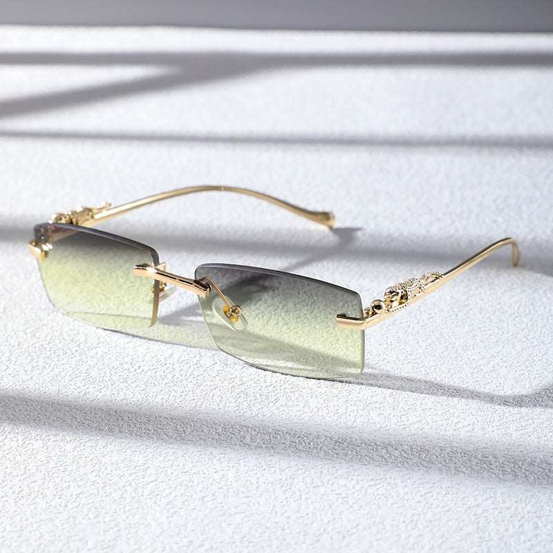 Buy Designer Rimless Rectangle Sunglasses For Women-SunglassesMart