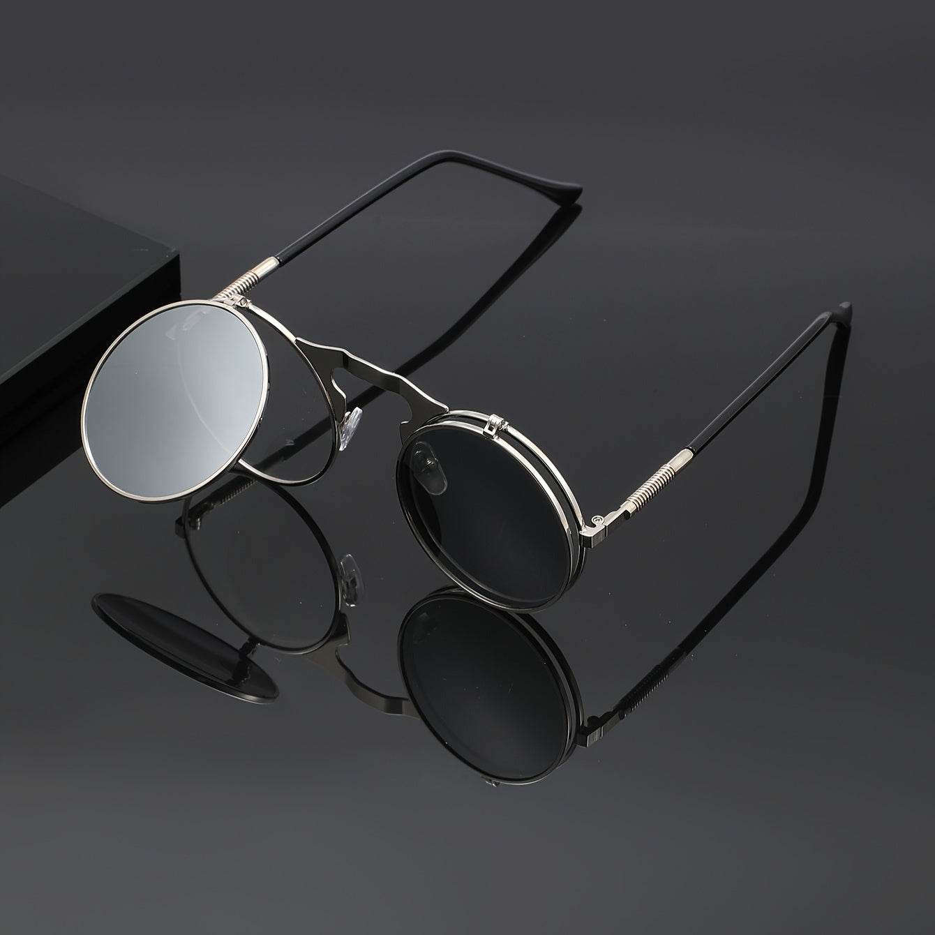 Vintage Steampunk Flip Glasses