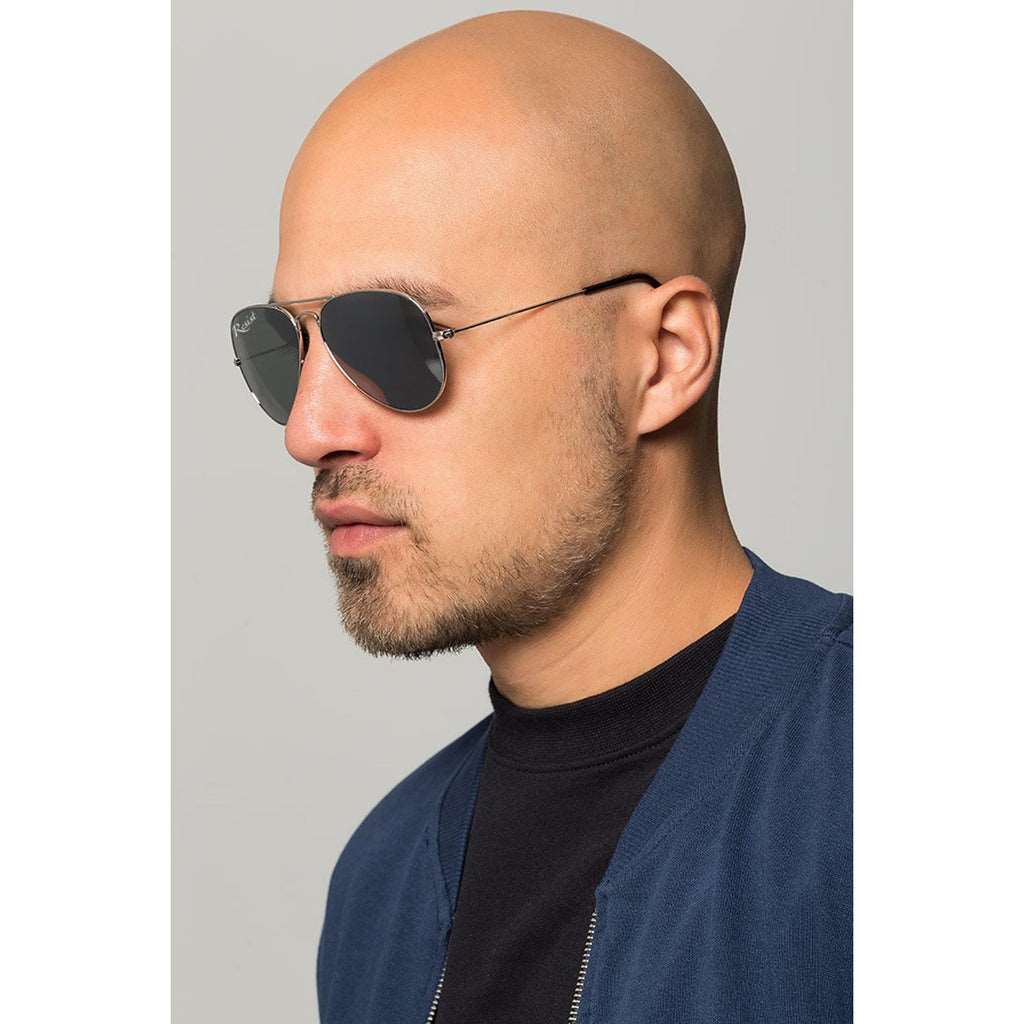 Buy Designer Silver Frame Black Sunglasses For Men Women-SunglassesMart