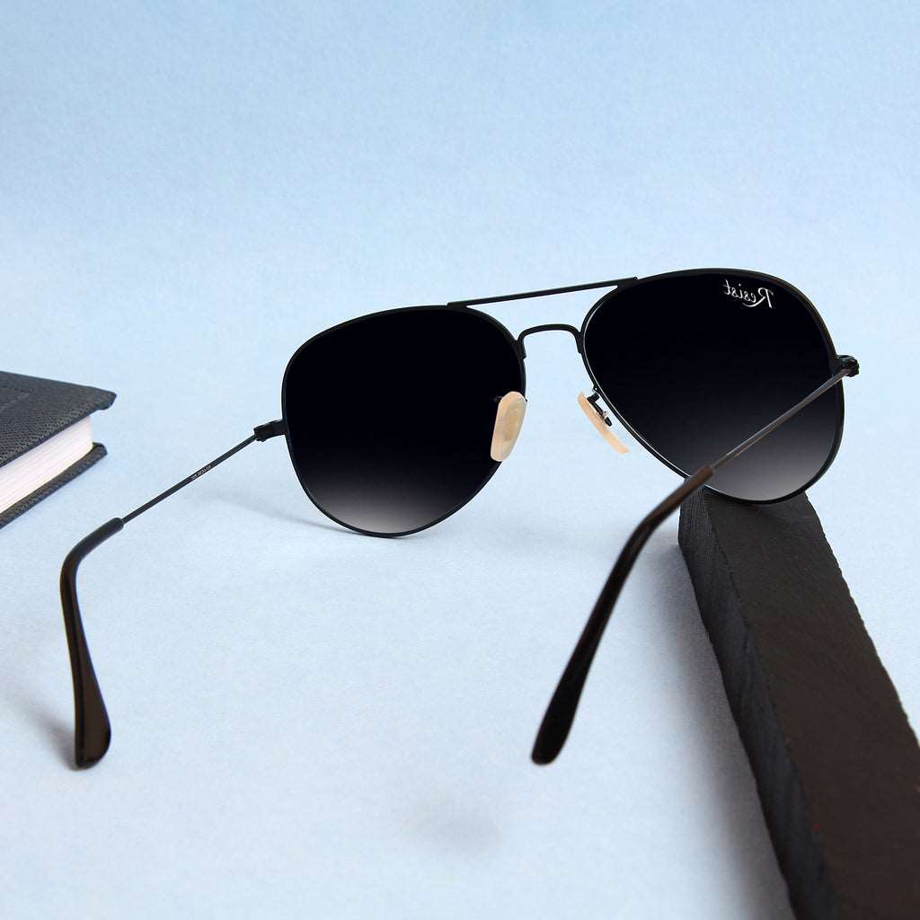 Andrew Pilot Black Sunglasses