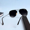 Andrew Pilot Black Sunglasses - SunglassesMart