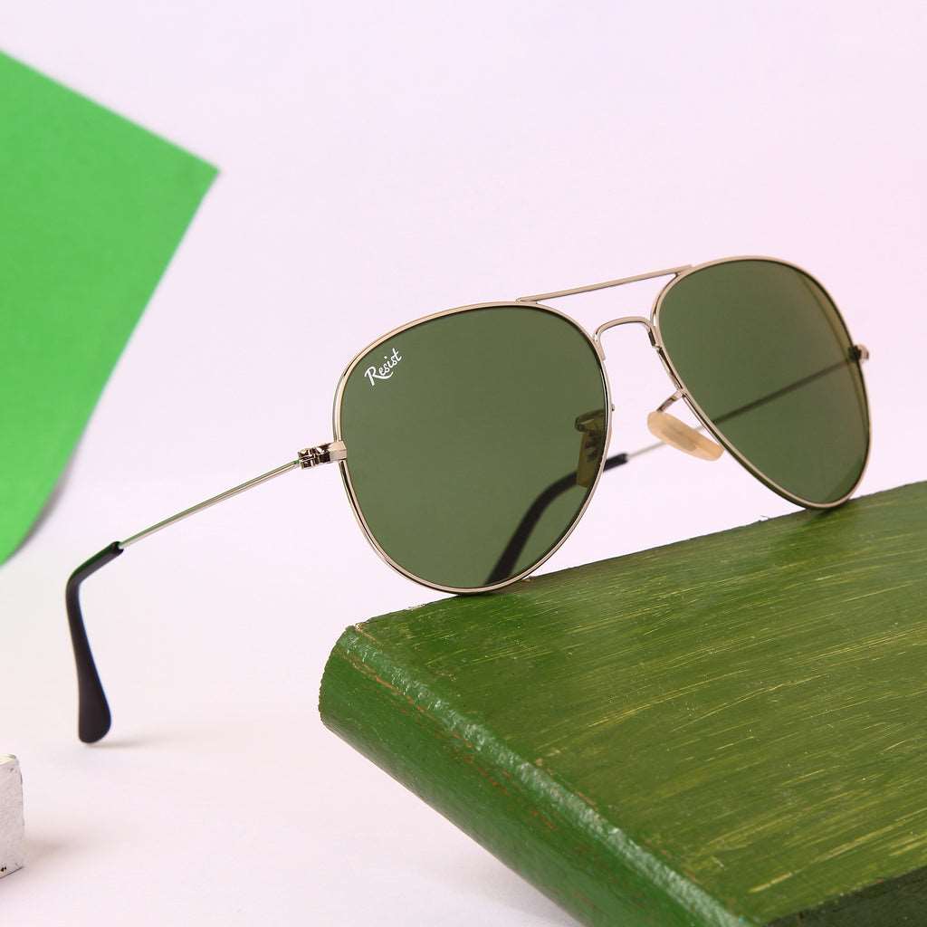 Buy Designer Green Aviator Sunglasses For Men Women-SunglassesMart