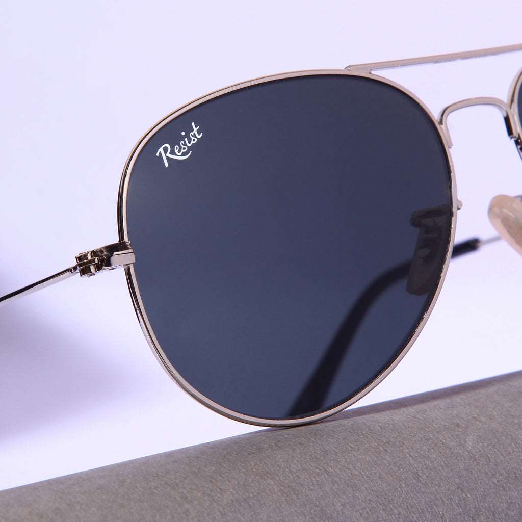 Buy Designer Silver Frame Black Sunglasses For Men Women-SunglassesMart