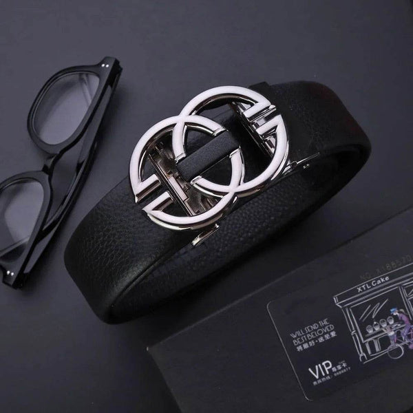 Sunglasses Mart Men's Automatic Leather Business Vintage Designer Belt - SunglassesMart
