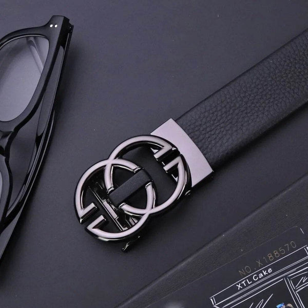Sunglasses Mart Men's Automatic Leather Business Vintage Designer Belt - SunglassesMart