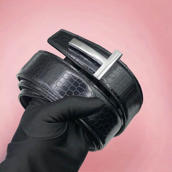 Sunglasses Mart Men's Pin Buckle Vegan Leather Belt - SunglassesMart