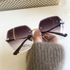 New Sunglasses Women Oversized Eyewear Rimless Sun Glasses- Sunglass Lover - SunglassesMart