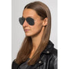 Pilot Silver Black Sunglasses - SunglassesMart
