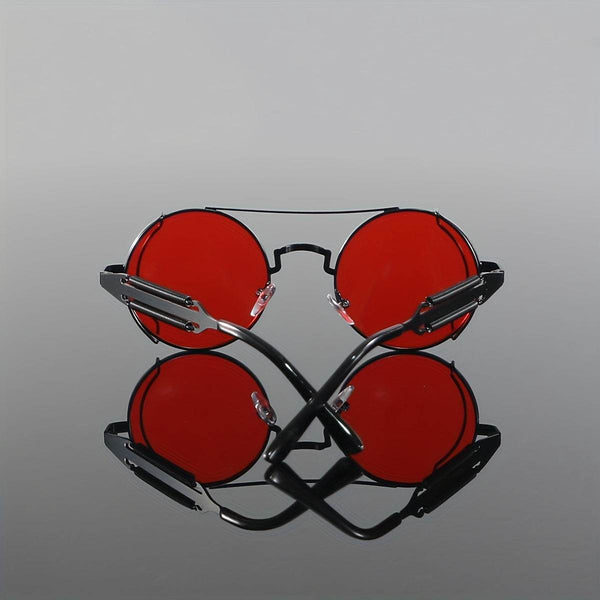 Bold cyberpunk red sunglasses - SunglassesMart