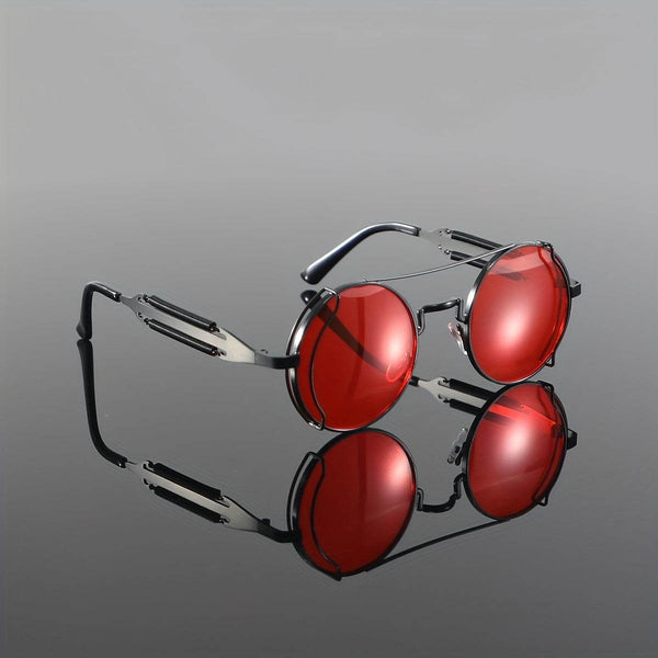 Bold cyberpunk red sunglasses - SunglassesMart