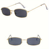Men’s UV400 Small Square Sunglasses – Classic Metal Frame