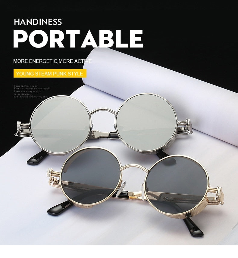 Metal Steam Punk Style Sunglasses Steampunk Fashion Men