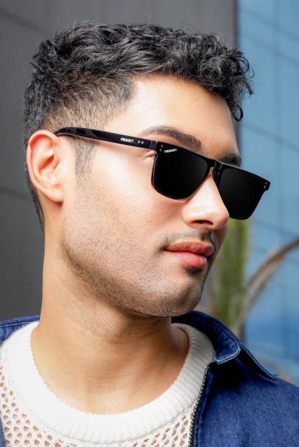 Classic Square Biking Driving Eye Protection Sunglasses (55 mm) - SunglassesMart