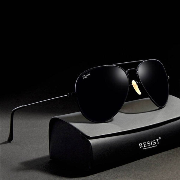 Andrew Pilot Black Sunglasses - SunglassesMart