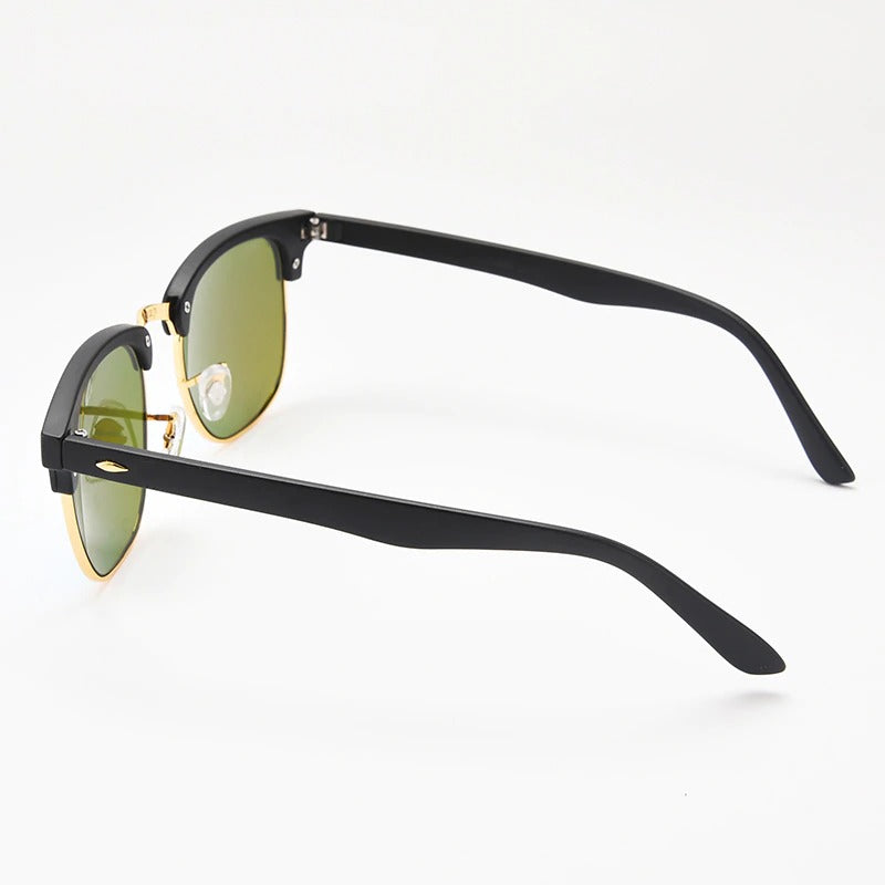 Classic Vintage Style Half Rim Sunglasses