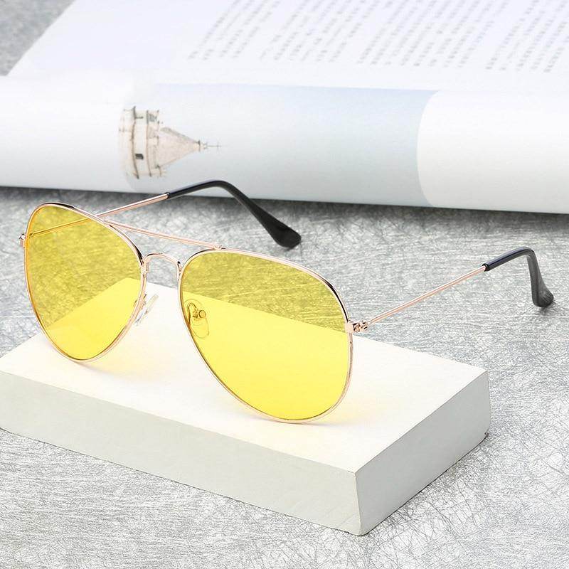 Day Night Yellow Candy Aviator Sunglasses - SunglassesMart