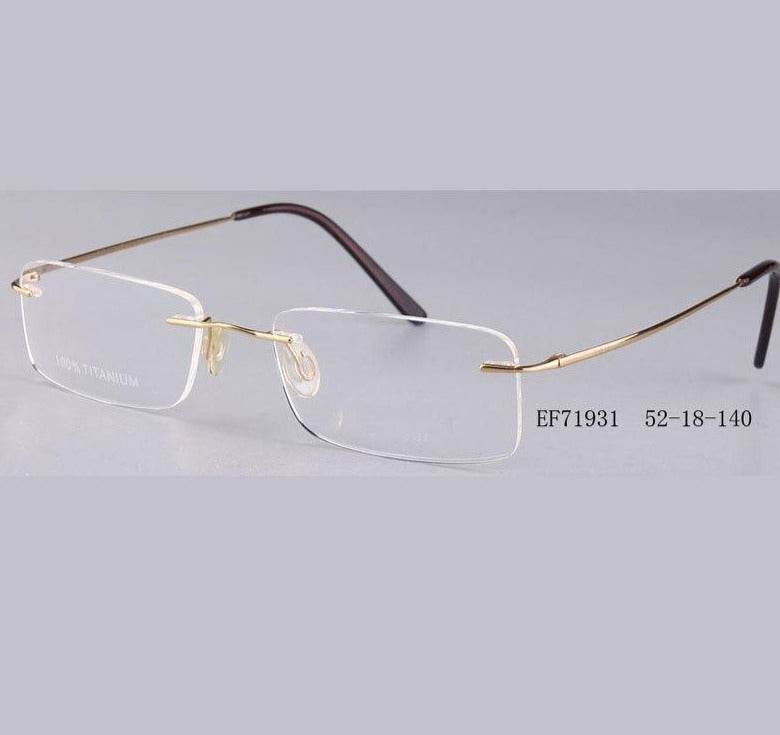 Rimless Glasses Man Points Women Titanium Optical Frames - SunglassesMart