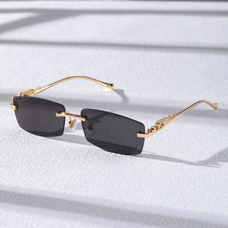 Buy Designer Rimless Rectangle Sunglasses For Women-SunglassesMart