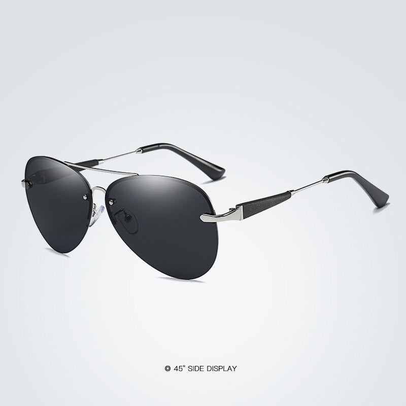 Buy New Fashion Metal Rimless Pilot Sunglasses For Men -SunglassesMart