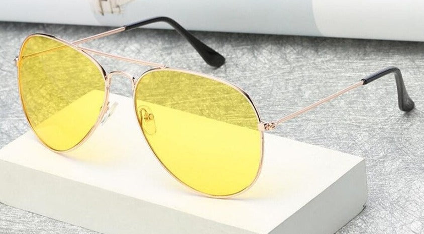 Buy New Anti-Glare Night Vision Pilot Sunglasses -Jackmarc
