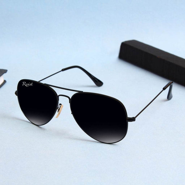 Andrew Pilot Black Sunglasses - SunglassesMart