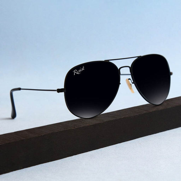 Andrew Pilot Black Sunglasses - SunglassesMart