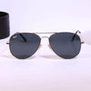 Pilot Silver Black Sunglasses - SunglassesMart