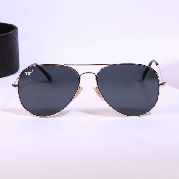 Pilot Silver Black Sunglasses - SunglassesMart