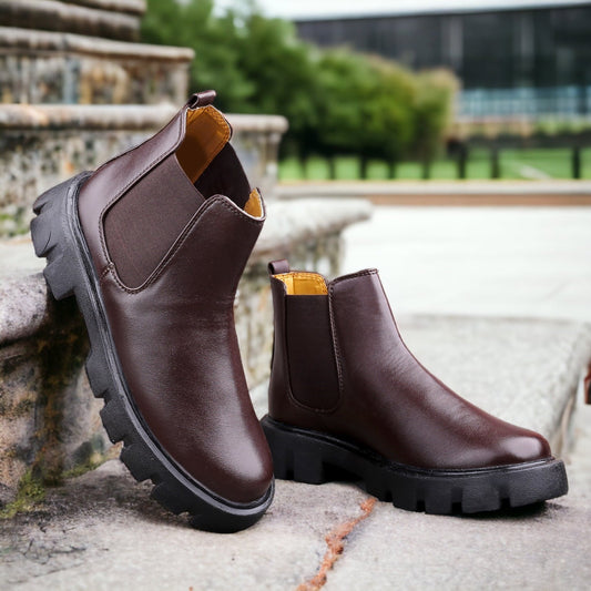 Men's Brown Casual Ankle Boots