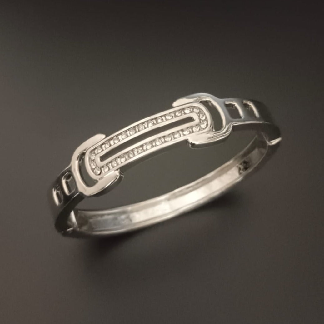 New Silver diamond Finish Bracelet For Men