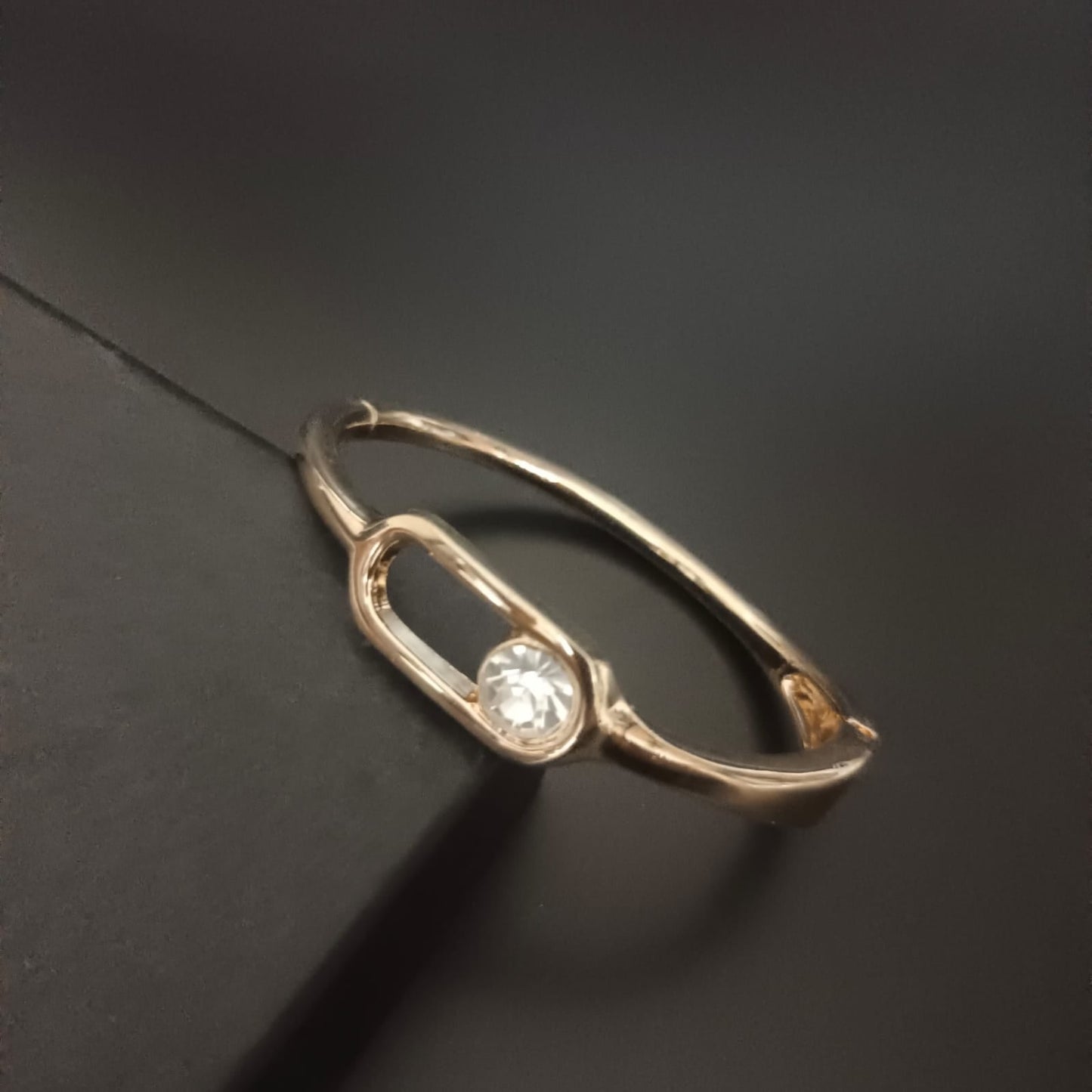 New Round Design Diamond Gold Kada Bracelet For Women-