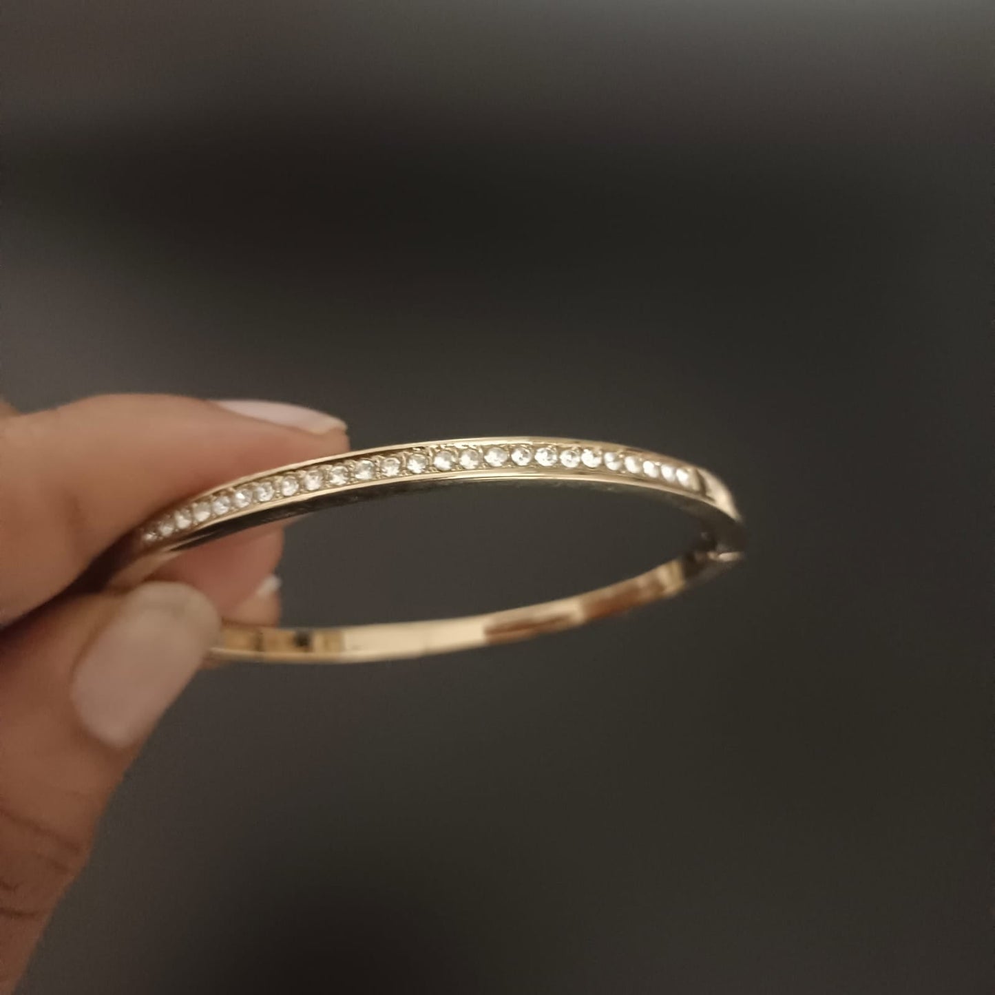New Diamond Gold Bangle Design Kada Bracelet For Women