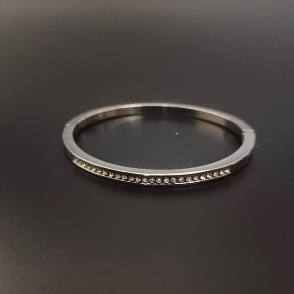 New Diamond Silver Bangle Design Kada Bracelet For Women - SunglassesMart