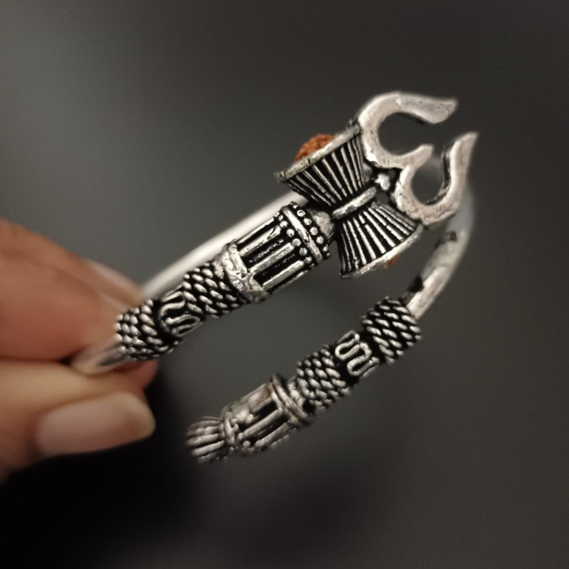 New Trishul Devotional silver Bracelet For Men and Women