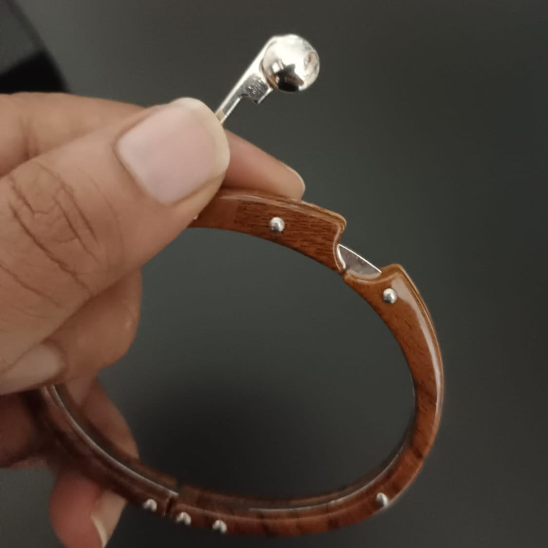 New Wooden design Handcuff Bracelet For Men
