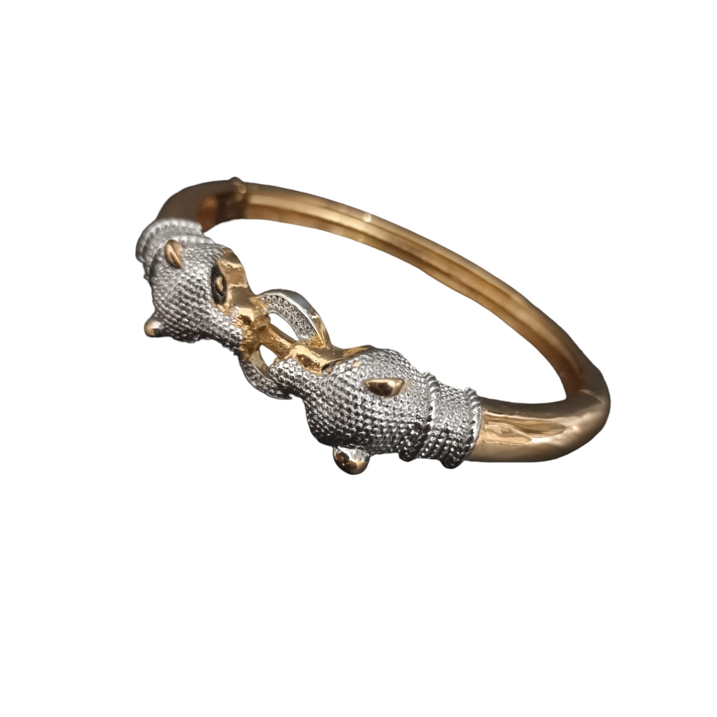 New Silver Gold Jaguar Bracelet For Men