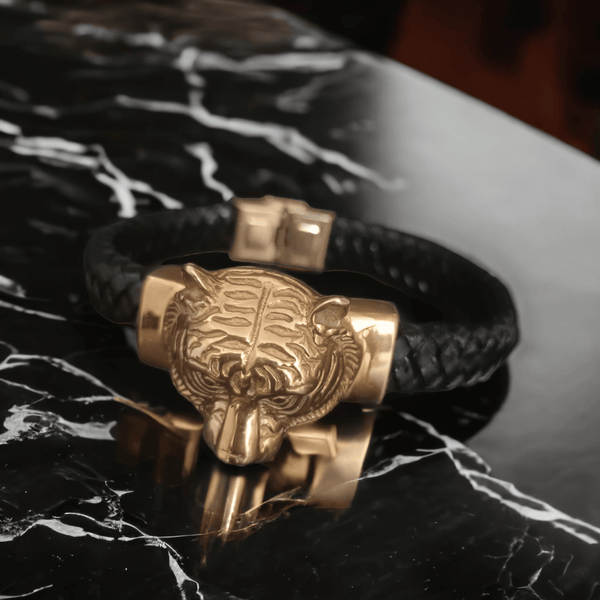 New Gold Tiger Bracelet For Men - SunglassesMart
