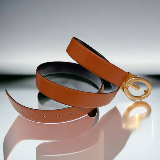 Men's Fashion Gold Pin Buckle Belt