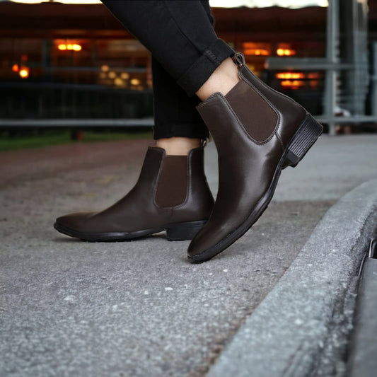 Brown British Chelsea Ankle Boots