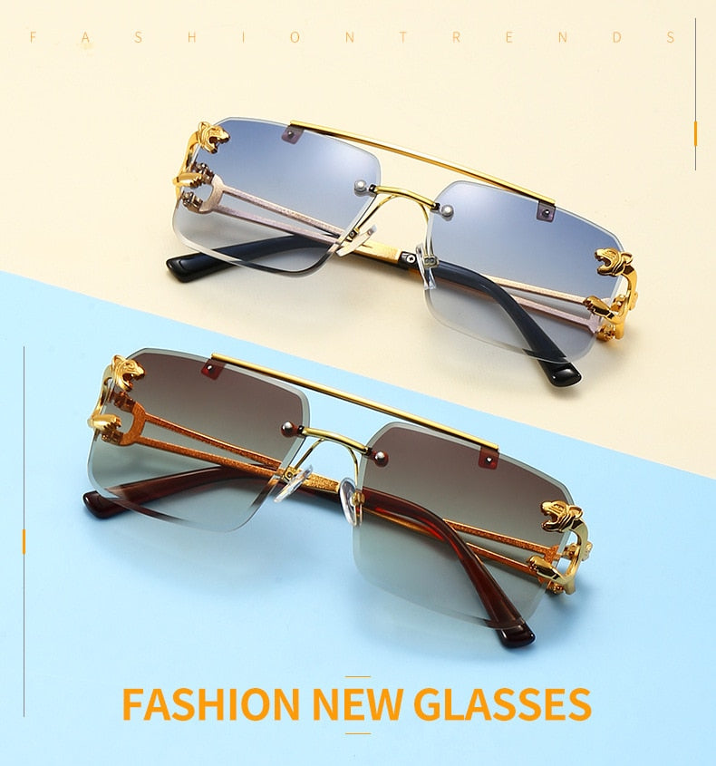 New Double Bridge Gradient UV400 Sunglasses