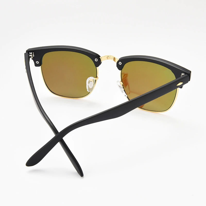 Classic Vintage Style Half Rim Sunglasses