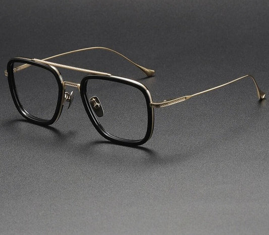 Retro  Frame Vintage Square Prescription Eyeglasses