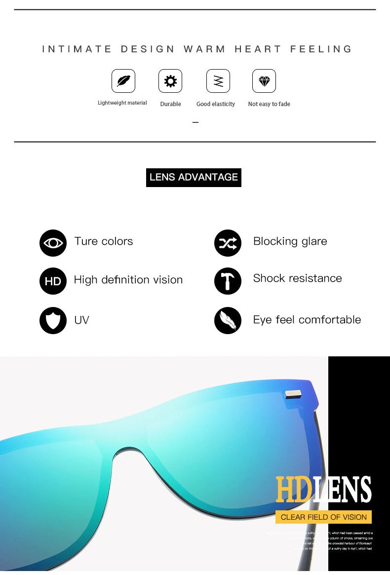 Buy New Rimless Reflector Mirror Polarized Sunglasses For Men Women- SunglassesMart