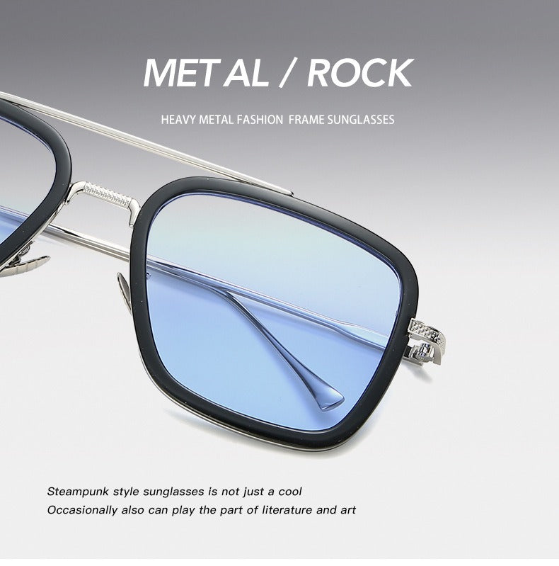 Buy New Candy Blue Iron Men Sunglasses-Jack Marc