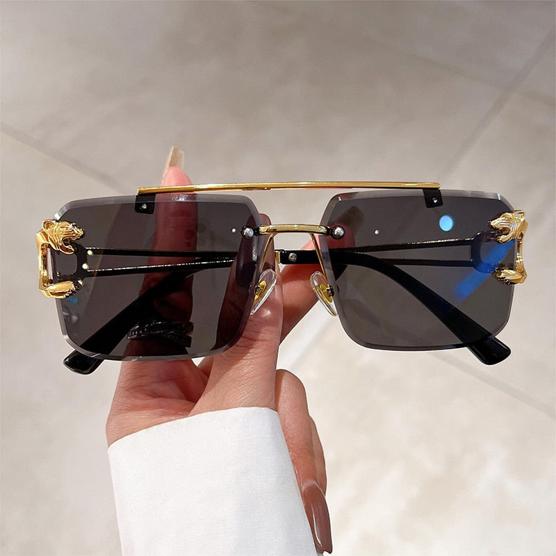 New Double Bridge Gradient UV400 Sunglasses
