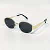 Stylish Oval Metal Frame Anti-reflective Eyeglasses - SunglassesMart