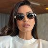 Stylish Oval Metal Frame Anti-reflective Eyeglasses - SunglassesMart